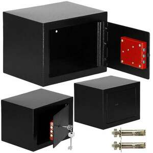 Springos fém Kulcsszéf - Fekete kép