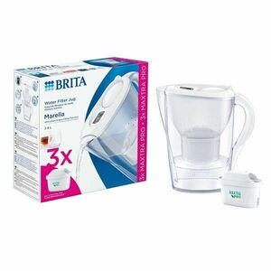 Brita 1052791 Marella 2, 4l fehér vízszűrő kancsó + 3db Maxtra Pro szűrő kép