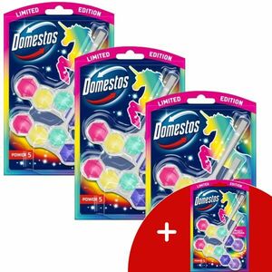 Domestos Power5 WC frissítő blokk Magic Unicorn (6x50g) + AJándék... kép