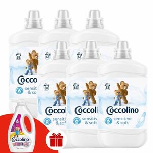 Coccolino Sensitive Pure Öblítő koncentrátum 408 mosás 6x1700ml +... kép