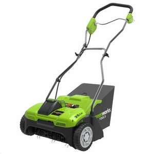 Greenworks G40DT35 akkumulátor nélküli gyepszellőztető, gyűjtős, 40V kép