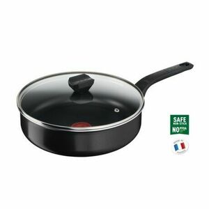Tefal B5673253 Simply Clean red mély serpenyő 24 cm + borító kép