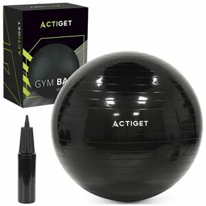 ActiGet Fitness labda Pumpával 75cm - Fekete kép