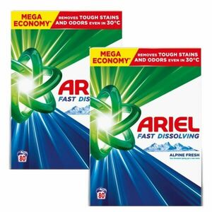Ariel Alpine Fresh Mosópor 160 mosáshoz 2x4, 4kg kép