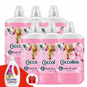 Coccolino Silk Lily Öblítő koncentrátum 68 mosás 6x1700ml + AJánd... kép