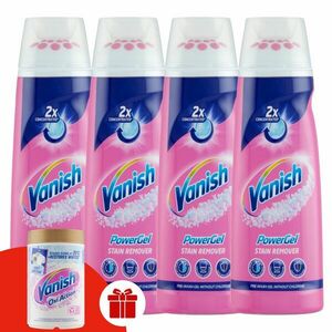 Vanish Előkezelő gél 4x200ml + Ajándék Vanish Oxi Action Folttisz... kép