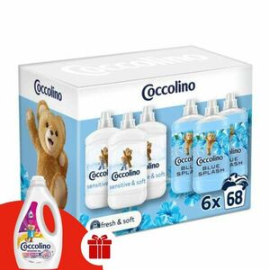 Coccolino Sensitive & Blue Splash Öblítőválogatás 6x1700ml +... kép