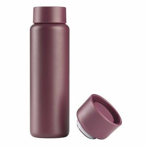 Borvörös rozsdamentes acél termobögre 650 ml Singles – Zone kép