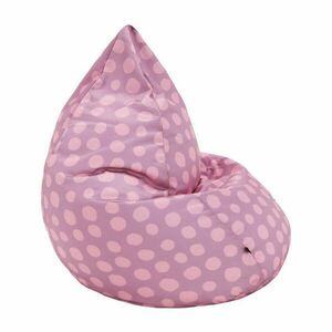 Kör mintás babzsákfotel, világoskék-fehér - HULK - Butopêa kép