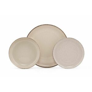 Porcelán étkészlet, 18 db-os, törtfehér - MING - Butopêa kép