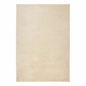 Szőnyeg, körvonalakkal mintázott, bézs, poliészter, 80x150 cm - VOLANTE - Butopêa kép