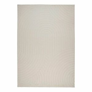 Szőnyeg, körvonalakkal mintázott, törtfehér, poliészter, 120x170 cm - VOLANTE - Butopêa kép