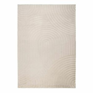 Szőnyeg, körvonalakkal mintázott, világosbarna, poliészter, 80x150 cm - VOLANTE - Butopêa kép