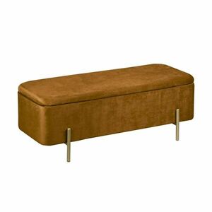 Bársony pad, tárolórésszel 108 cm, aranybarna - CHIC - Butopêa kép