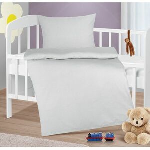 Bellatex Kockák gyerek paplan és párna szett szürke, 75 x 100 cm, 42 x 32 cm kép