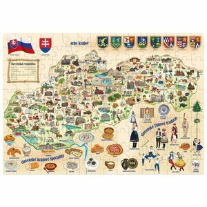 Popular Szlovákia térképe puzzle, 160 darab kép