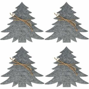 X-Mas Tree szürke evőeszköz-tartó, 4 db-os szett kép