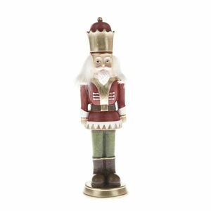 Diótörő karácsonyi dekoráció piros, 5 x 17, 5 cm kép