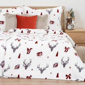 4Home Stag & Bows Bows mikroflanel ágyneműhuzat, 160 x 200 cm, 70 x 80 cm, 160 x 200 cm, 70 x 80 cm kép