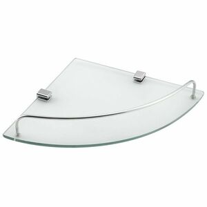AQUALINE RB115 Rumba üveg sarokpolc 25 x 4, 2 x 25cm, átlátszó üveg kép