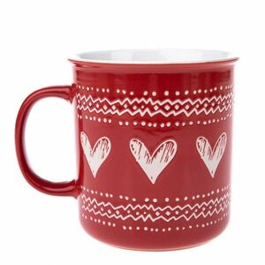 Christmas heart karácsonyi kerámia bögre, piros, 710 ml kép