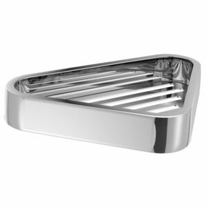 GEDY 3283 Smart sarokpolc zuhanyzóhoz, 17 x 3 x 17cm, ezüst színű kép