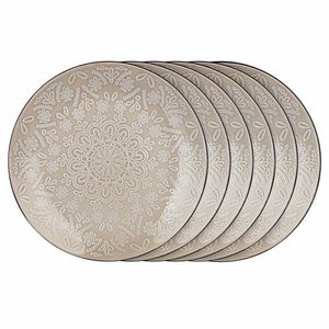 Banquet formájú lapos tányér készlet 27 cm, 6 db kép