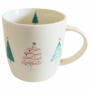Home Elements Erdő porcelán bögre karácsonyi mintával 300 ml, díszdobozban kép
