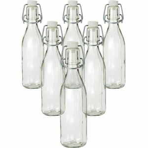 Üvegpalack klipszes záródással, 0, 5 l, 6 db, 0, 5 l kép