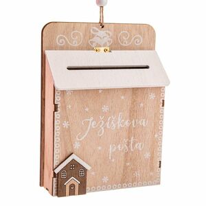 Fa levélszekrény Mikulás posta kép