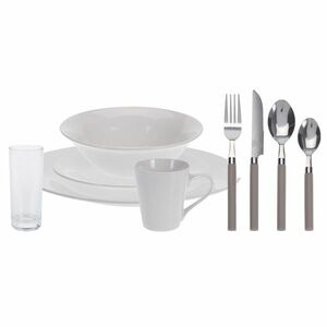 Simple 36 részes étkészlet, fehér kép