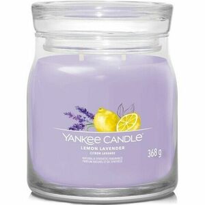 Yankee Candle Signature Lemon Lavender illatos gyertya közepes üvegben, 368 g kép