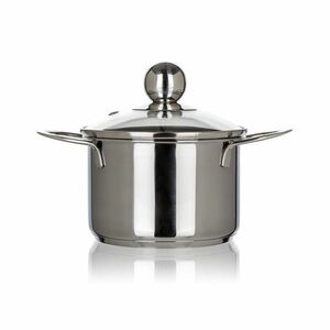 Banquet Piccolo rozsdamentes acél edény fedővel , 12 cm, 0, 85 l kép