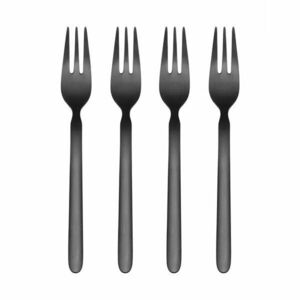Fekete rozsdamentes acél négyszemélyes desszertes villa szett 4 db-os Stella – Blomus kép
