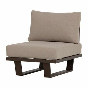 Barna fém-párnázott kerti fotel Bear – WOOOD kép