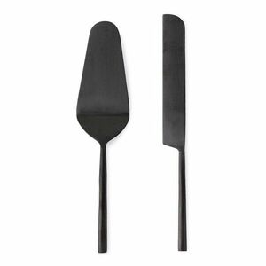 Rozsdamentes acél torta tálaló készlet 2 db-os Hestia – Bizzotto kép