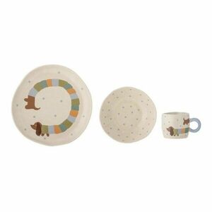 Kőedény gyerek étkészlet 3 db-os Charlie – Bloomingville Mini kép