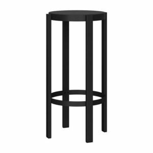 Fekete acél bárszék (ülésmagasság 75 cm) Doon – noo.ma kép