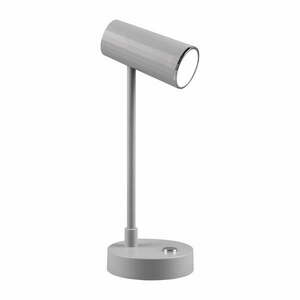 Világosszürke LED szabályozható asztali lámpa (magasság 28 cm) Lenny – Reality kép