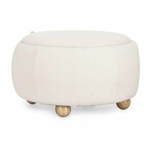 Krémszínű buklé puff Irisha – Bizzotto kép