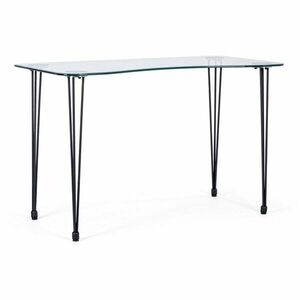 Íróasztal üveg asztallappal 60x120 cm Rondo – Bizzotto kép