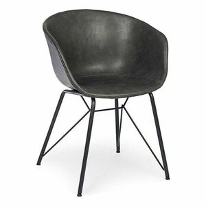 Sötétszürke kárpitozott étkezőszék Warhol – Bizzotto kép