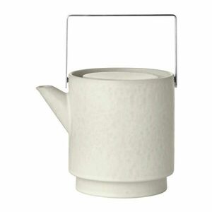 Krémszínű kőedény teáskanna szűrővel 1 l Makoto – Blomus kép