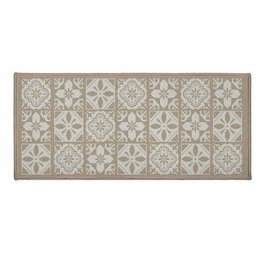 Bézs textil fürdőszobai kilépő 50x120 cm Constantine – douceur d'intérieur kép