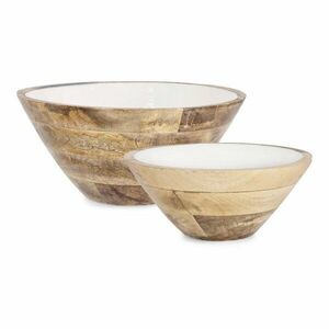 Fehér fa tál szett 2 db-os ø 30, 5 cm Knossos – Yes Everyday kép