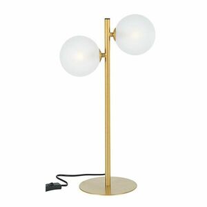 Aranyszínű acél asztali lámpa üveg búrával (magasság 54 cm) Balls – Bizzotto kép