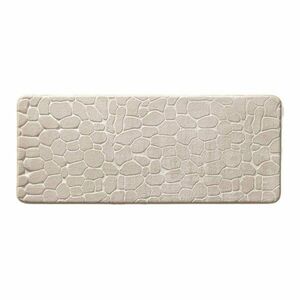 Bézs textil fürdőszobai kilépő 50x120 cm Ricochet – douceur d'intérieur kép