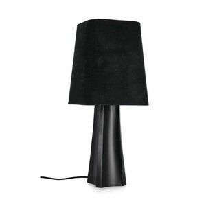 Fekete fém asztali lámpa textil búrával (magasság 61 cm) Tripura – Bizzotto kép