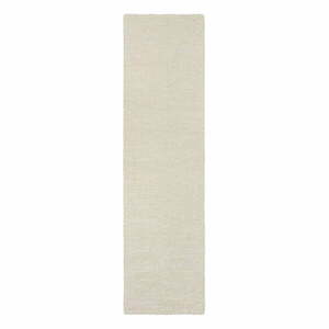 Elefántcsont színű kézi szövésű gyapjú futószőnyeg 80x230 cm Harris Boucle – Flair Rugs kép