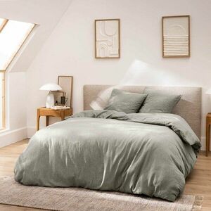 Szürke kétszemélyes-hosszabbított háromrészes pamut ágyneműhuzat 240x220 cm Meline – douceur d'intérieur kép